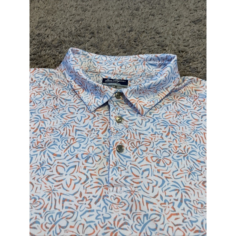 Ben Hogan Men's Multi-Color Hibiscus Print Golf Polo Shirt Size 2XL XXL - Picture 2 of 4